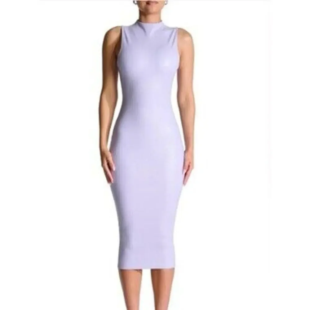 purple sparkly dress Naked Wardrobe Crystal Embellished V-Neck Mini Dress in Purple